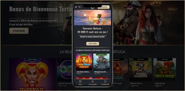 Compatibilité Mobile de Tortuga Casino